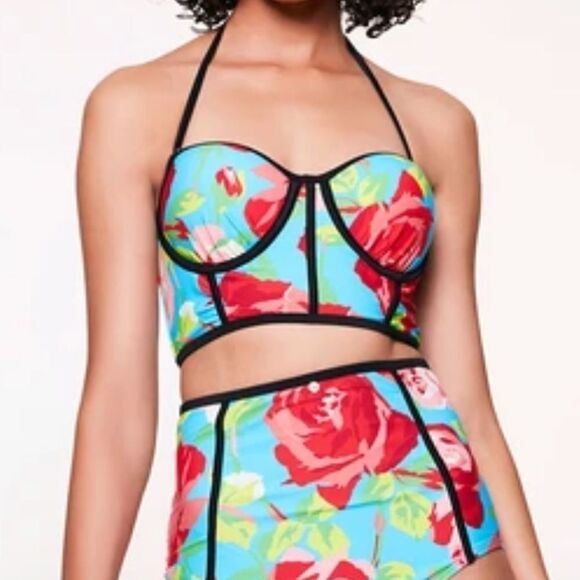 ⭐️Betsey Johnson vintage style swim top - Picture 1 of 9